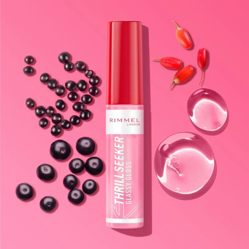 Rimmel Thrill Seeker Glassy Gloss sijaj za ustnice za večji volumen odtenek 500 Pine to the Apple 10 ml