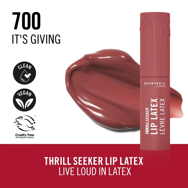 Rimmel Thrill Seeker Lip Latex tekoča šminka odtenek 700 It's Giving 6 ml