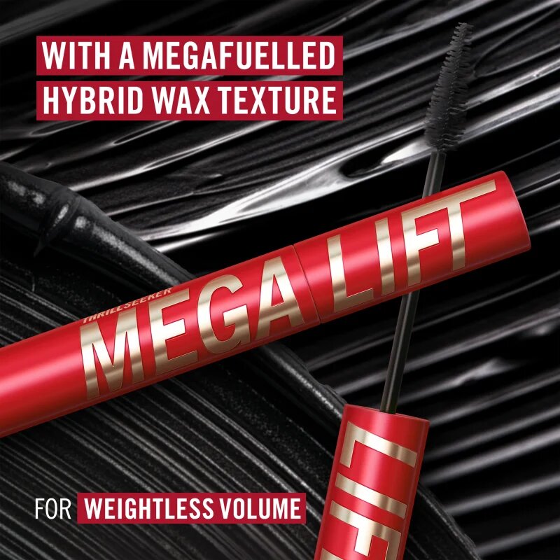 Rimmel Thrill Seeker Mega Lift maskara za volumen odtenek 001 Black 10 ml