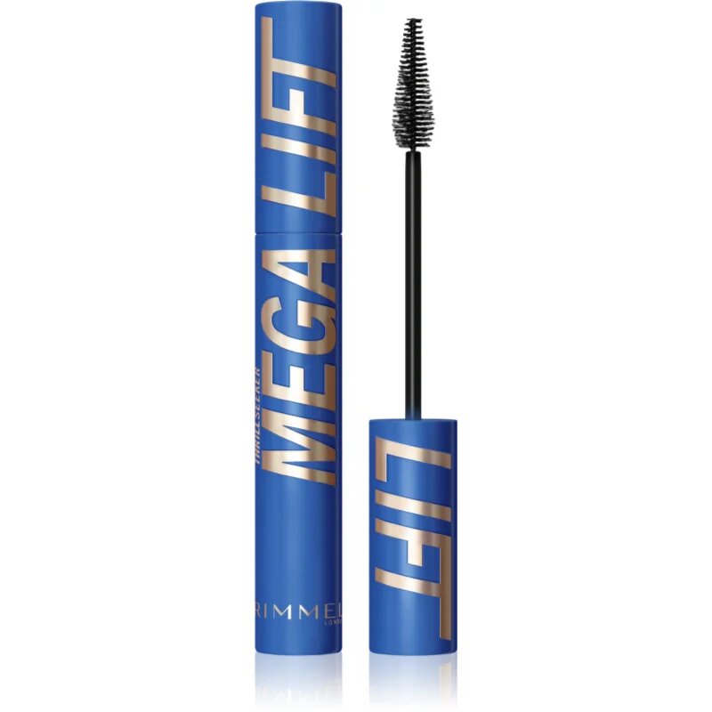 Rimmel Thrill Seeker Mega Lift vodoodporna maskara za volumen in privihanje trepalnic odtenek 004 Waterproof Black 10 ml