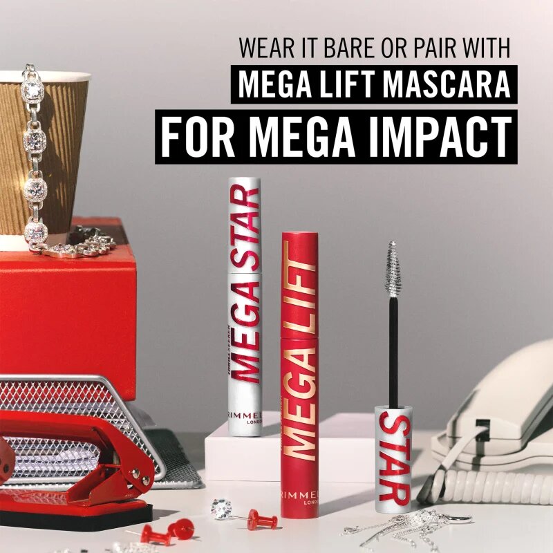 Rimmel Thrill Seeker Mega Star dolgoobstojna maskara z bleščicami 10 ml