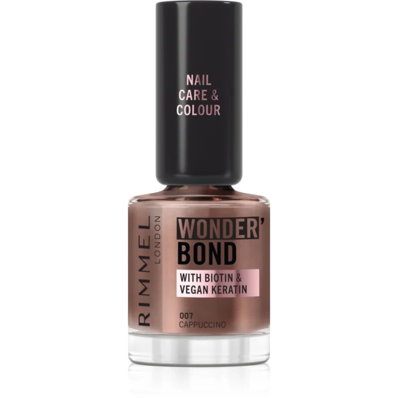 Rimmel Wonder'Bond lak za nohte odtenek 007 Cappuccino 12 ml