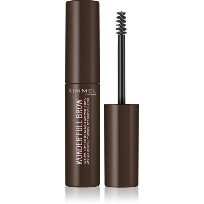 Rimmel Wonder'Full Brow maskara za obrvi vodoodporna odtenek 003 Dark 4.5 ml