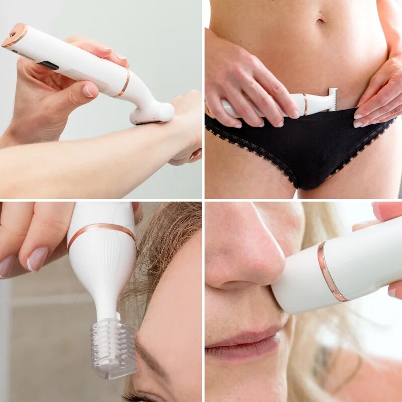 RIO Go Smooth 4-in-1 Lady Shaver & Bikini Trimmer ženski brivnik 4 v 1 1 kos