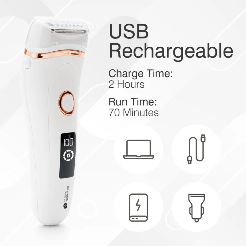 RIO Go Smooth Wet & Dry Lady Shaver ženski brivnik 1 kos