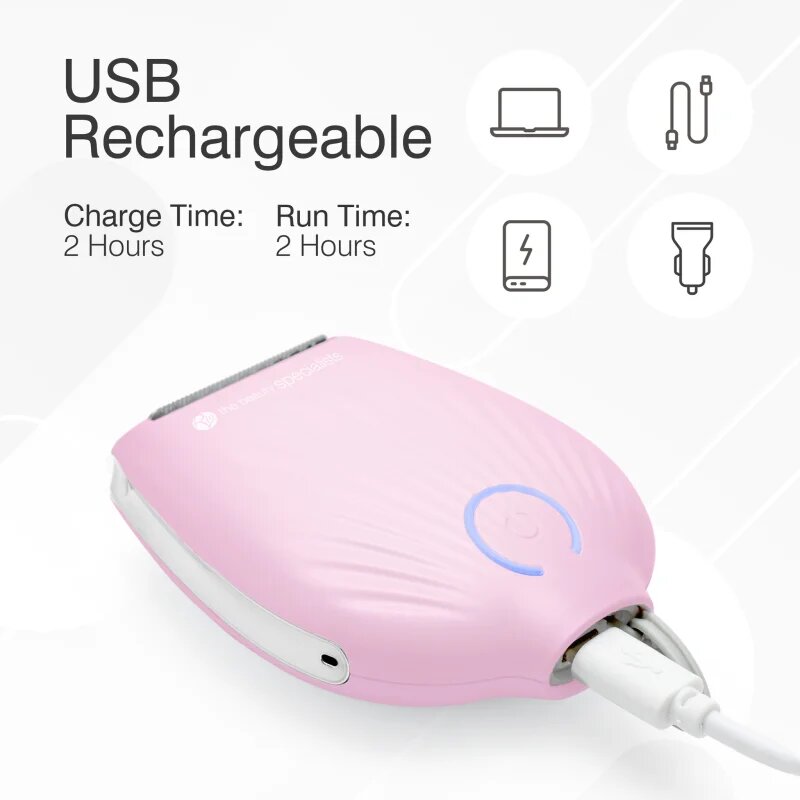 RIO Go Smooth ženski brivnik Pink Chrome 1 kos