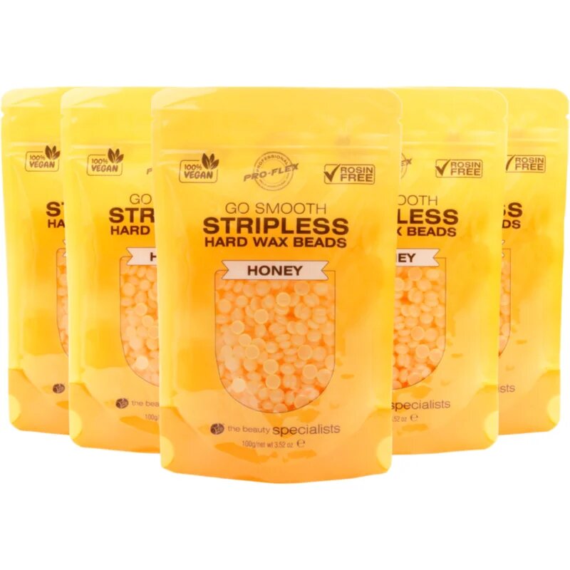 RIO Hard Wax Beads Honey voščene pečke za depilacijo 5x100 g