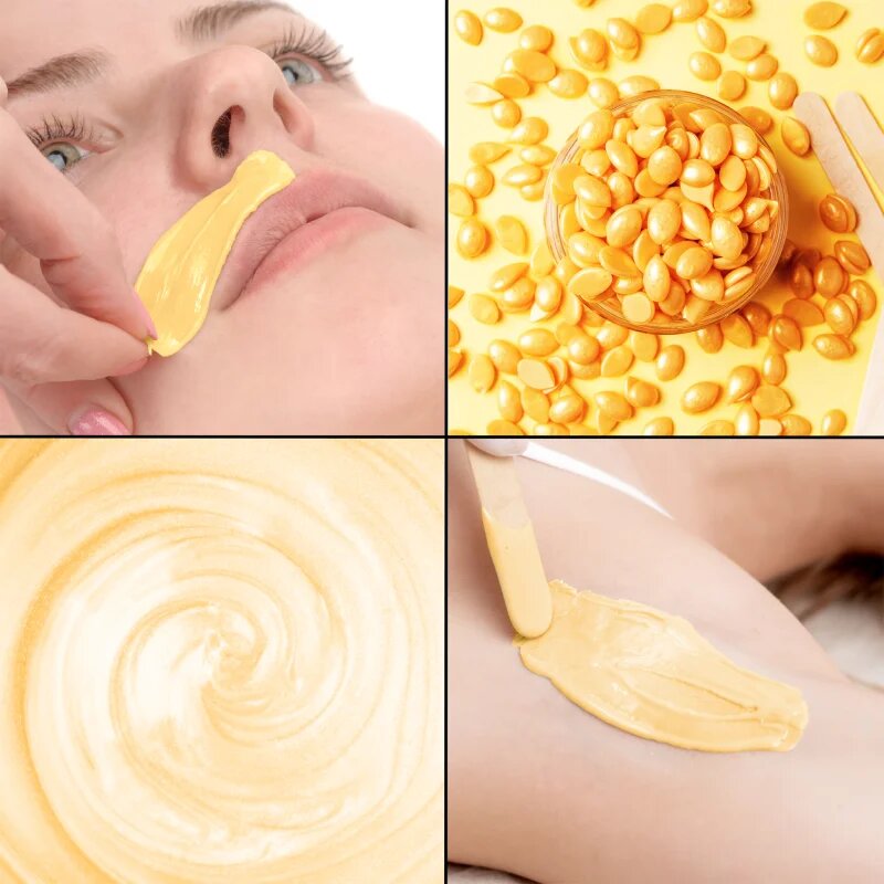 RIO Hard Wax Beads Honey voščene pečke za depilacijo 5x100 g
