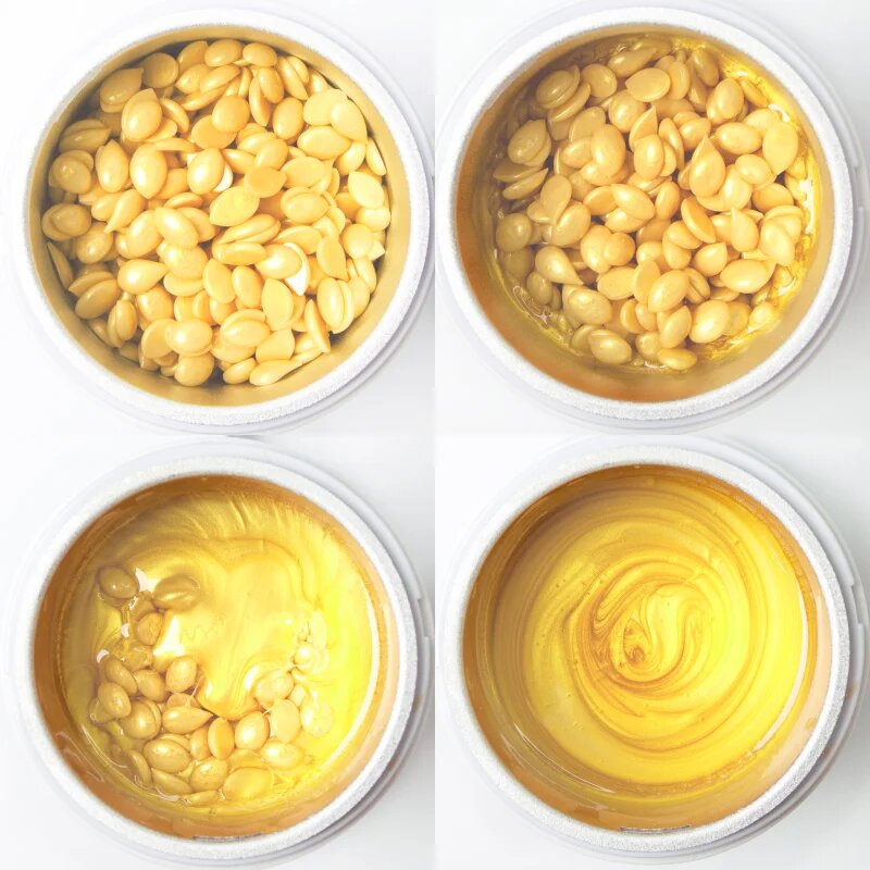 RIO Hard Wax Beads Honey voščene pečke za depilacijo 750 g