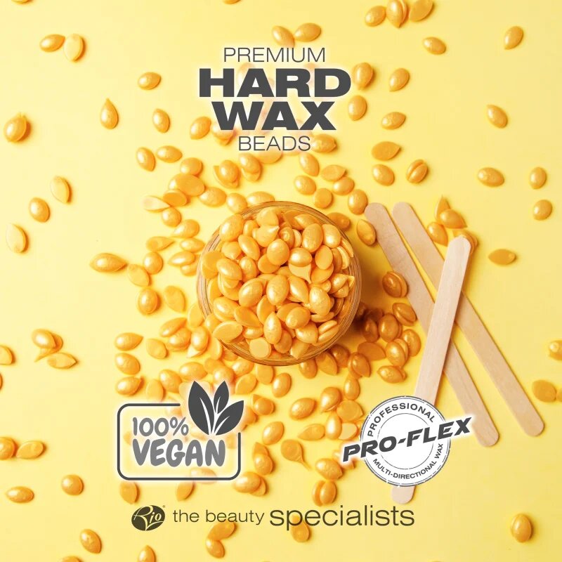 RIO Hard Wax Beads Honey voščene pečke za depilacijo 750 g