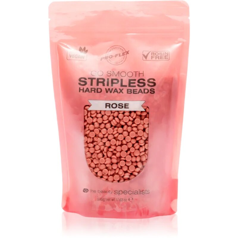 RIO Hard Wax Beads Rose voščene pečke za depilacijo 500 g