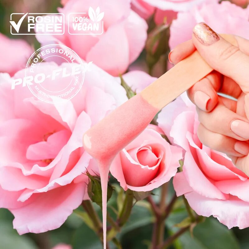 RIO Hard Wax Beads Rose voščene pečke za depilacijo 500 g