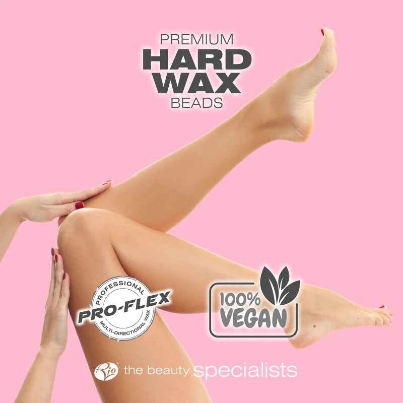 RIO Hard Wax Beads Rose voščene pečke za depilacijo 750 g