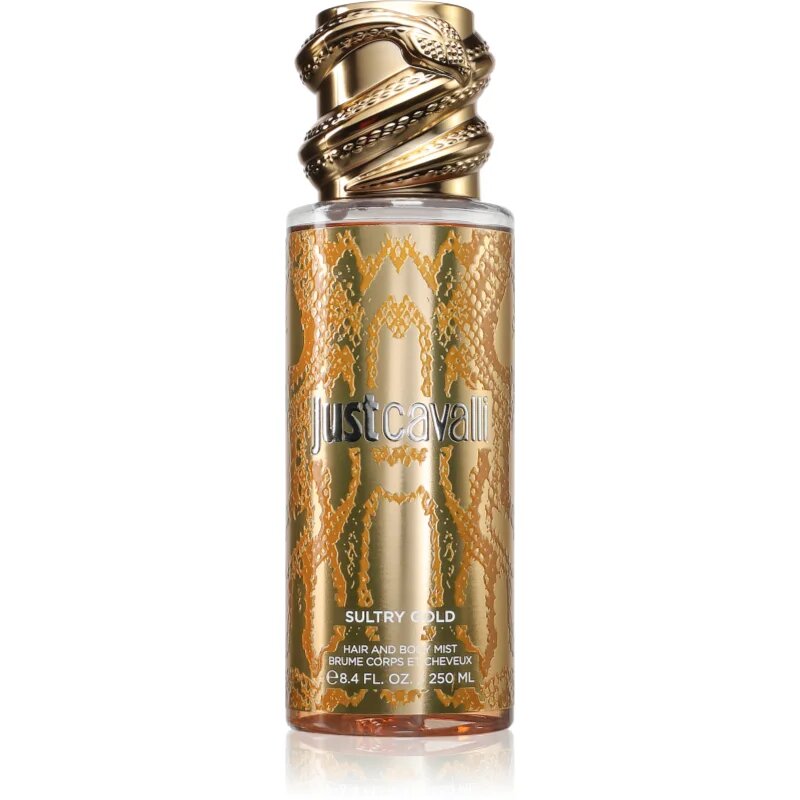Roberto Cavalli Just Cavalli Sultry Gold odišavljeno pršilo za telo in lase za ženske 250 ml