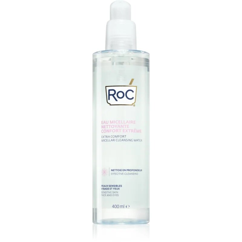 RoC Extra Comfort Micellar Cleansing Water pomirjajoča micelarna voda za občutljivo kožo 400 ml