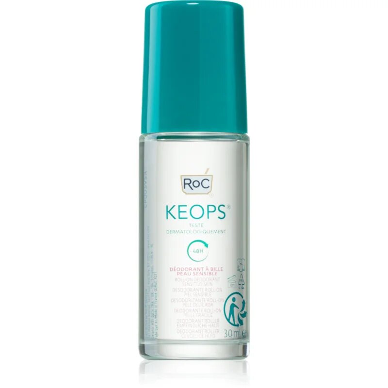 RoC Keops Sensitive deodorant roll-on za občutljivo kožo 48h 30 ml