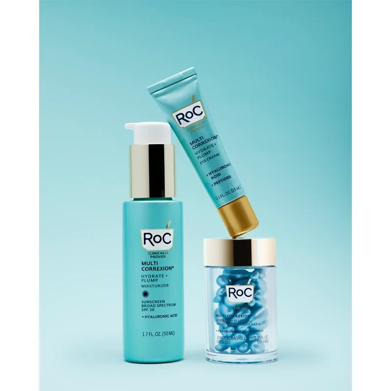 RoC Multi Correxion Hydrate & Plump intenzivna vlažilna krema za učvrstitev obraza SPF 30 50 ml