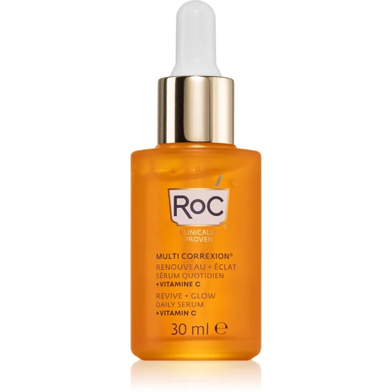 RoC Multi Correxion Revive + Glow posvetlitveni serum z vitaminom C za obraz in vrat 30 ml