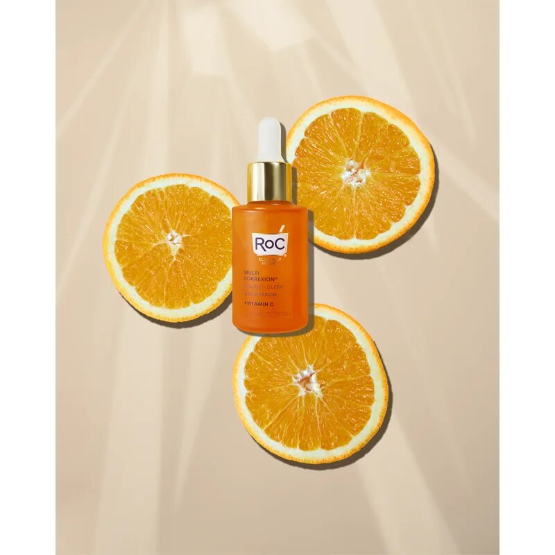 RoC Multi Correxion Revive + Glow posvetlitveni serum z vitaminom C za obraz in vrat 30 ml