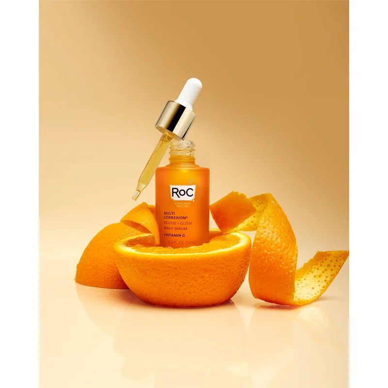 RoC Multi Correxion Revive + Glow posvetlitveni serum z vitaminom C za obraz in vrat 30 ml