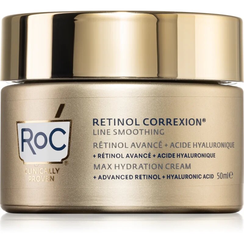 RoC Retinol Correxion Line Smoothing vlažilna krema s hialuronsko kislino 50 ml