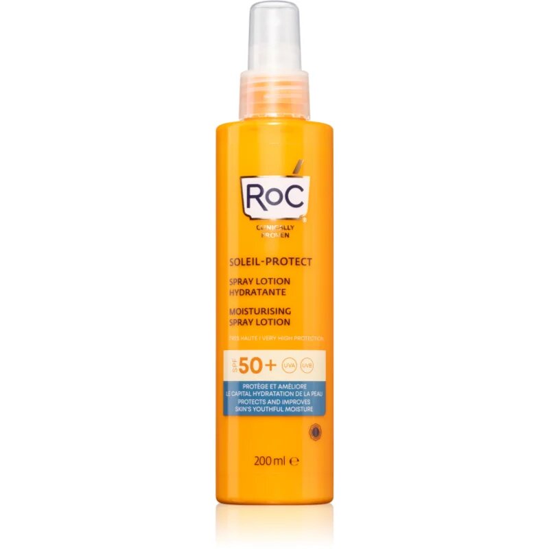 RoC Soleil Protect Moisturising Spray Lotion vlažilno pršilo za sončenje SPF 50+ 200 ml