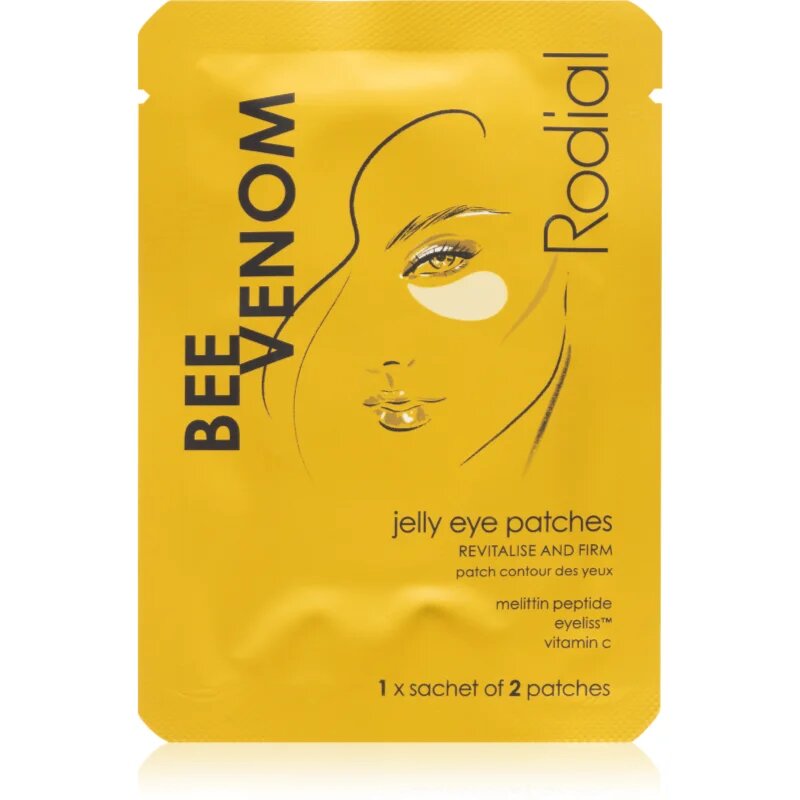 Rodial Bee Venom Jelly Eye Patches gelaste blazinice za učvrstitev kože za pod oči s pomirjajočim učinkom 2 kos