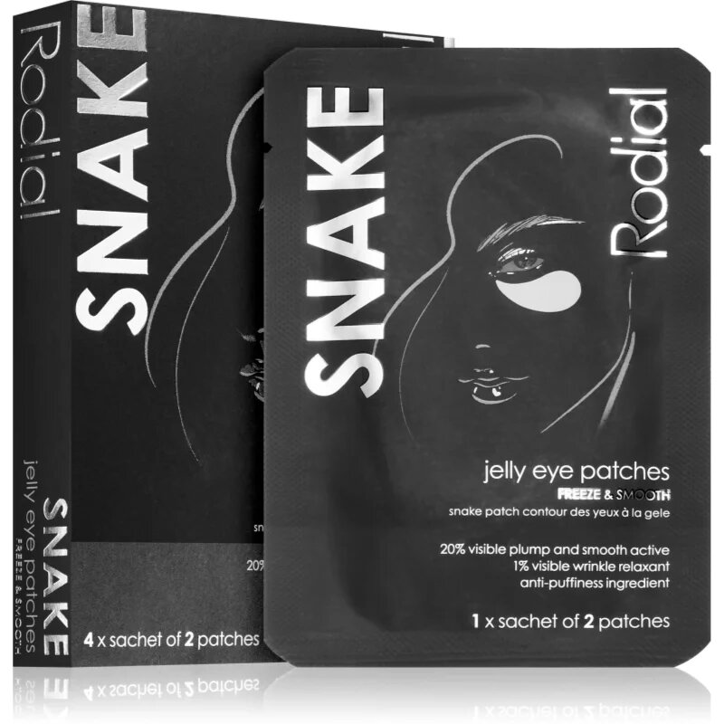 Rodial Snake Jelly Eye Patches hidrogel maska za predel okoli oči 4x2 kos