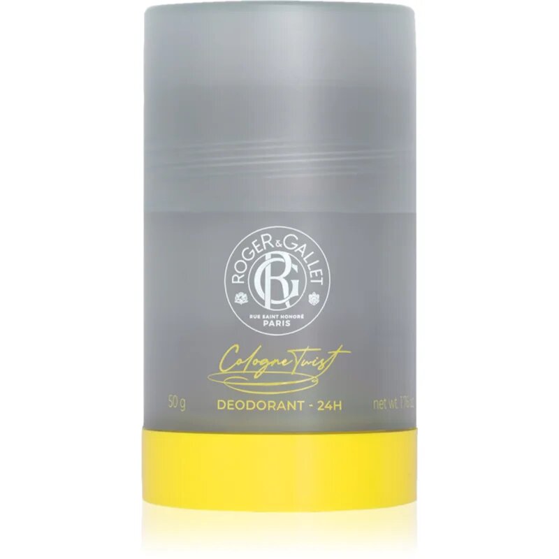 Roger & Gallet Cologne Twist trdi deodorant brez aluminijevih soli za občutljivo kožo za moške 50 g