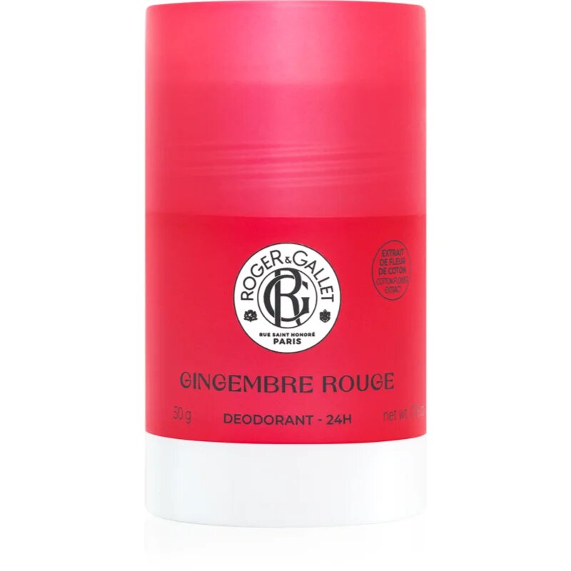Roger & Gallet Gingembre Rouge trdi deodorant brez aluminijevih soli za ženske 50 g
