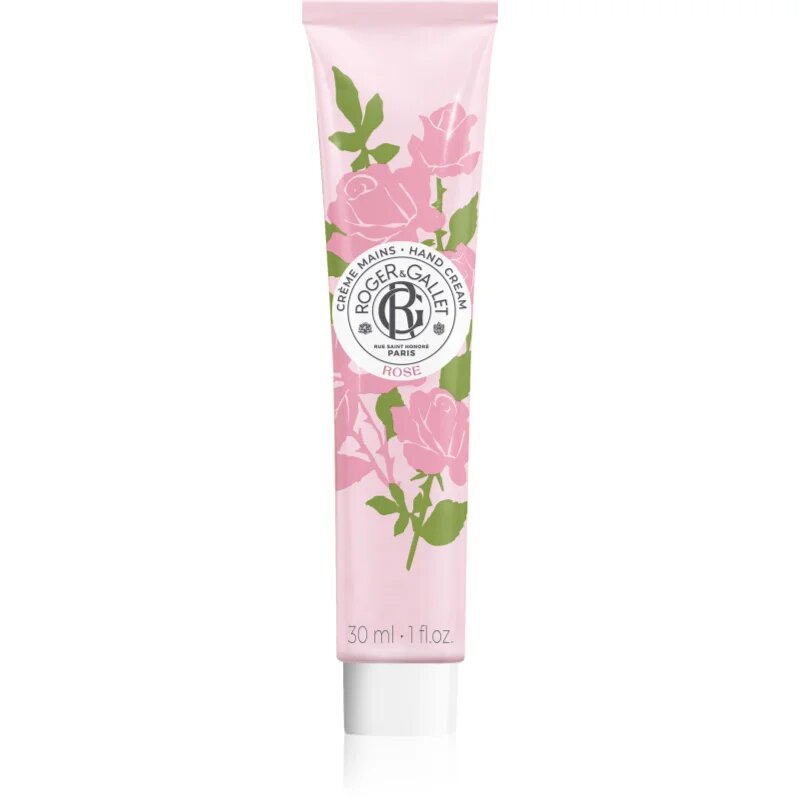 Roger & Gallet Rose krema za roke in nohte s karitejevim maslom in izvlečkom vrtnic 30 ml