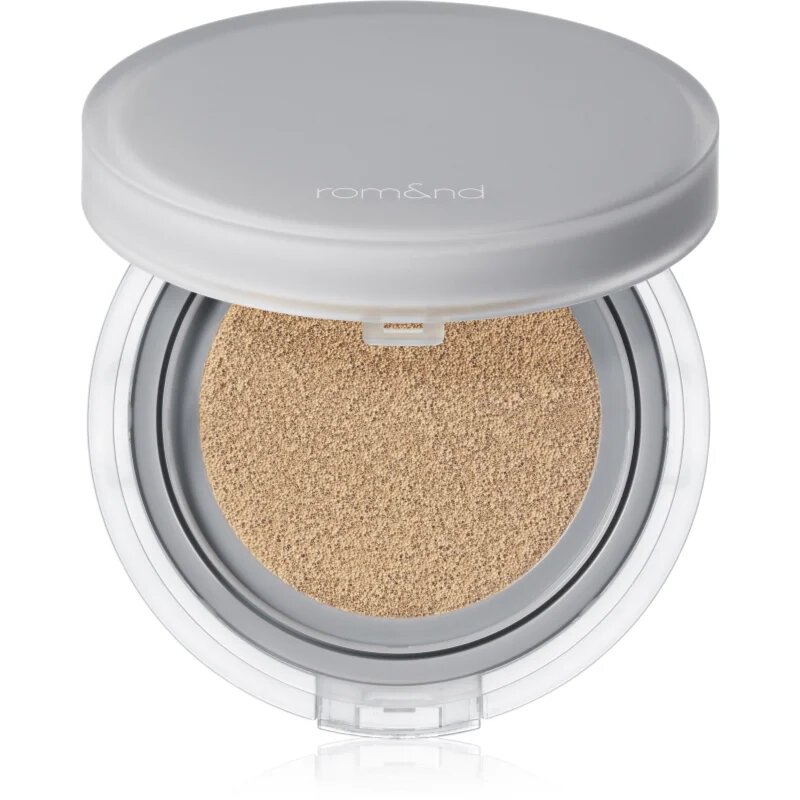 rom&nd Nu Zero Cushion lahek zaščitni make-up v gobici za osvetlitev kože odtenek 04 Beige 23 15 g