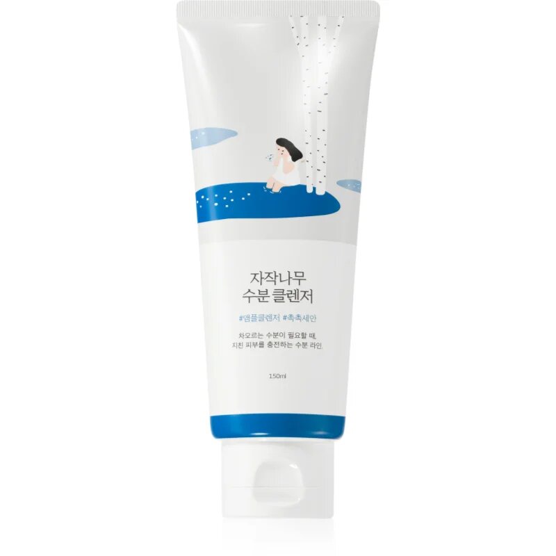 ROUND LAB Birch Juice Moisturizing Cleanser nežni penasti gel za umivanje z regeneracijskim učinkom 150 ml