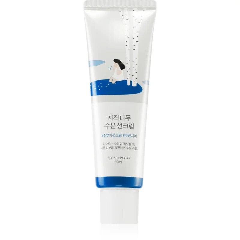 ROUND LAB Birch Juice Moisturizing Sunscreen vlažilna in zaščitna krema SPF 50+ 50 ml
