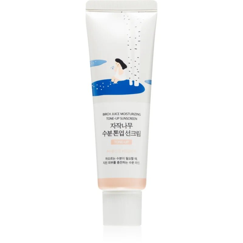 ROUND LAB Birch Juice Tone-up Sunscreen tonirani fluid za sončenje za osvetljevanje kože in hidratacijo SPF 50+ 50 ml