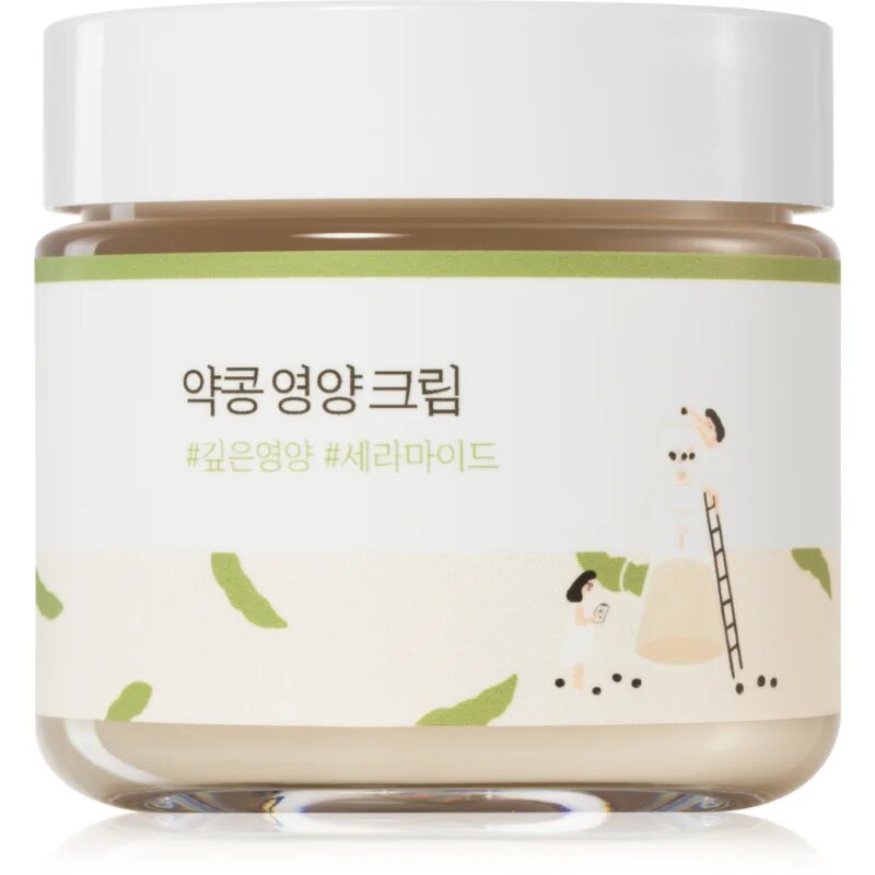 ROUND LAB Soybean Nourishing Cream globinsko vlažilna krema proti gubam 80 ml