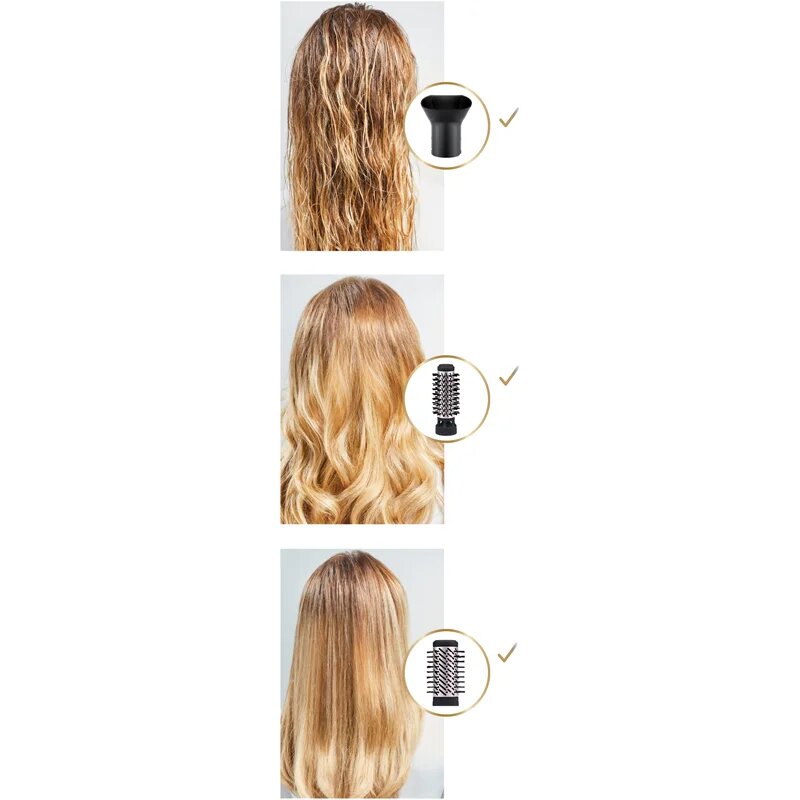 Rowenta Brush Activ Volume Shine CF9530F0 krtača za vroč zrak Purple 1 kos