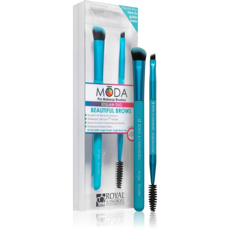 Royal and Langnickel MŌDA EZGLAM DUO Beautiful Brows set čopičev za obrvi
