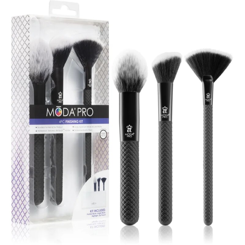 Royal and Langnickel MŌDA® PRO Finishing Kit Set čopičev s torbico