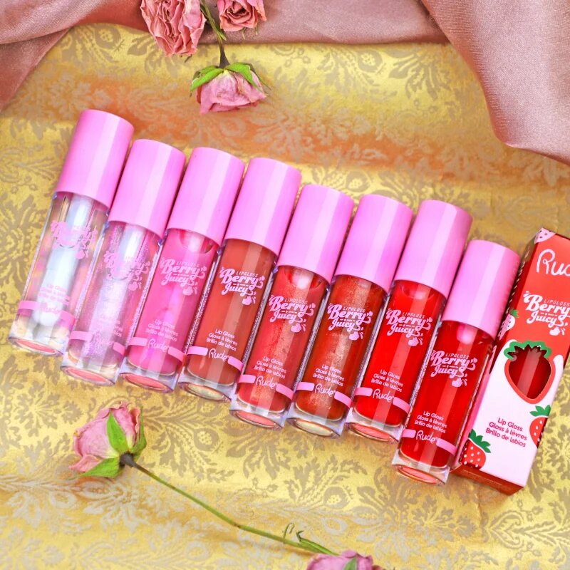 Rude Cosmetics Berry Juicy vlažilni sijaj za ustnice odtenek Coral Kiss 4 g