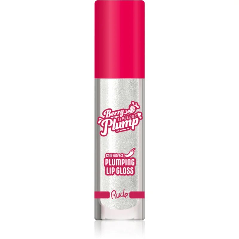 Rude Cosmetics Berry Plump vlažilni sijaj za ustnice za volumen odtenek Pearl 4 g