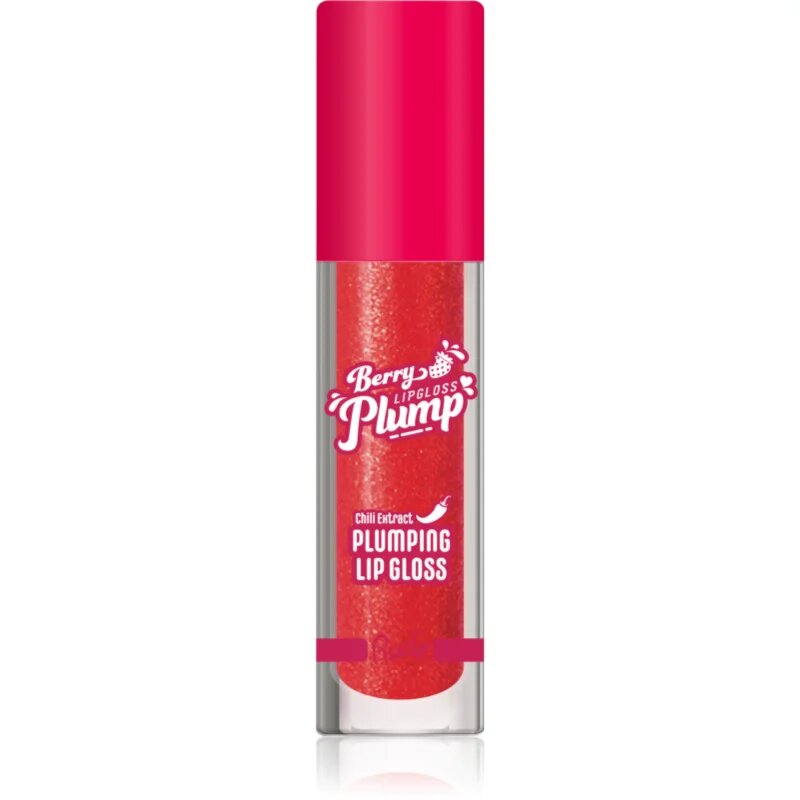 Rude Cosmetics Berry Plump vlažilni sijaj za ustnice za volumen odtenek Strawberry Kiss 4 g