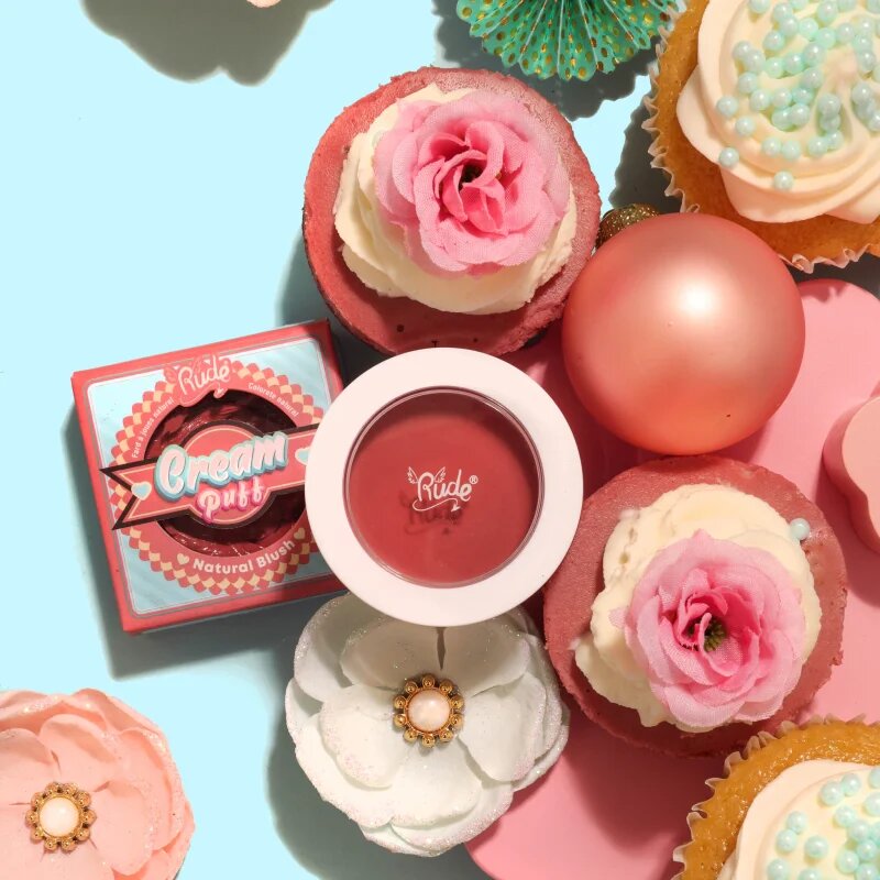 Rude Cosmetics Cream Puff kremasto rdečilo odtenek Mochi 6 g