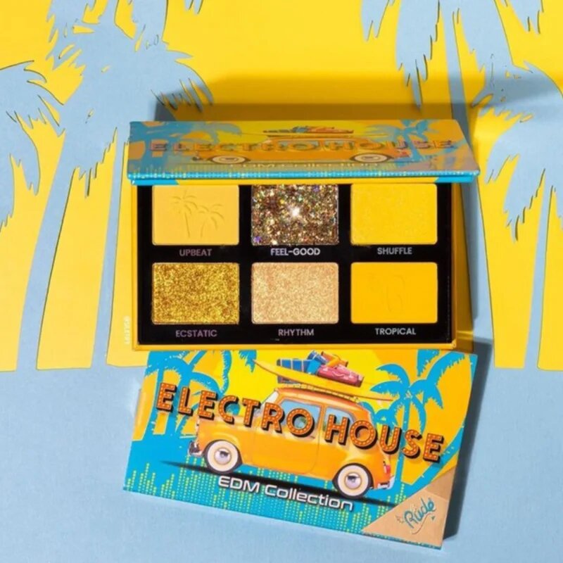 Rude Cosmetics EDM Collection paleta senčil za oči odtenek Electro House 6 g