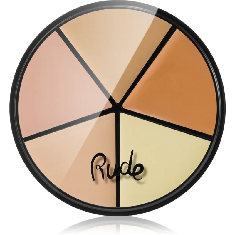 Rude Cosmetics Fabulous Concealer Wheel paleta korektorjev odtenek Light 7.5 g