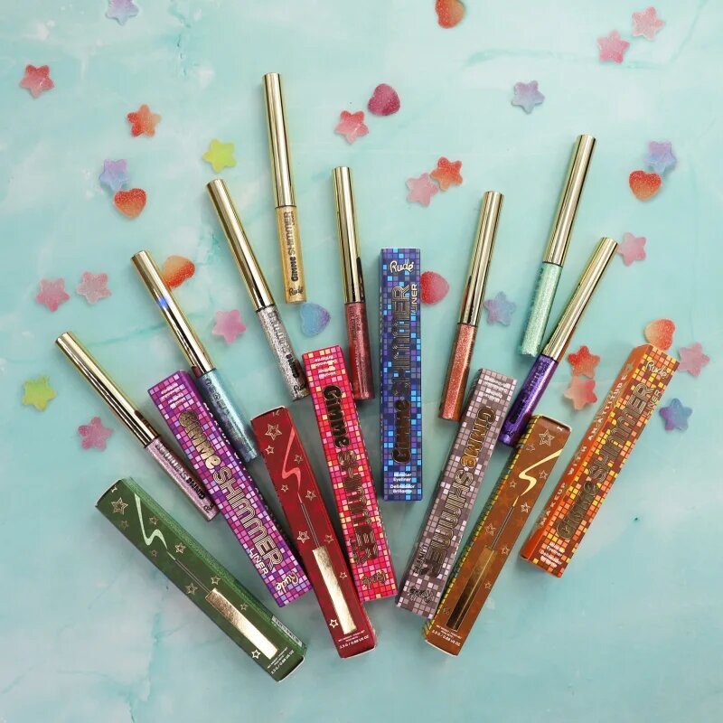Rude Cosmetics Gimme Shimmer dolgoobstojno črtalo za oči odtenek Lucky Penny 2.5 g