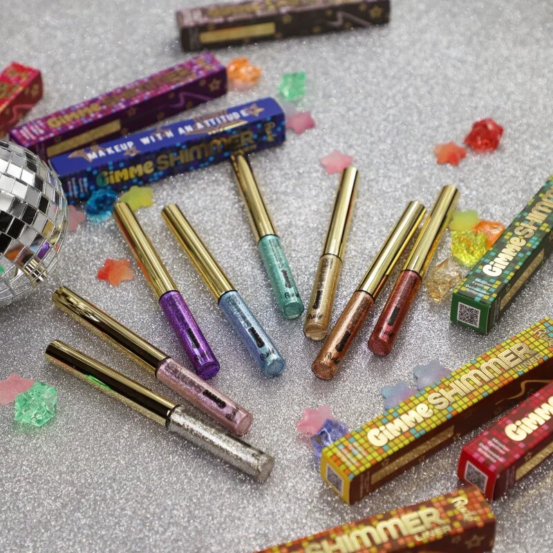 Rude Cosmetics Gimme Shimmer dolgoobstojno črtalo za oči odtenek Lucky Penny 2.5 g
