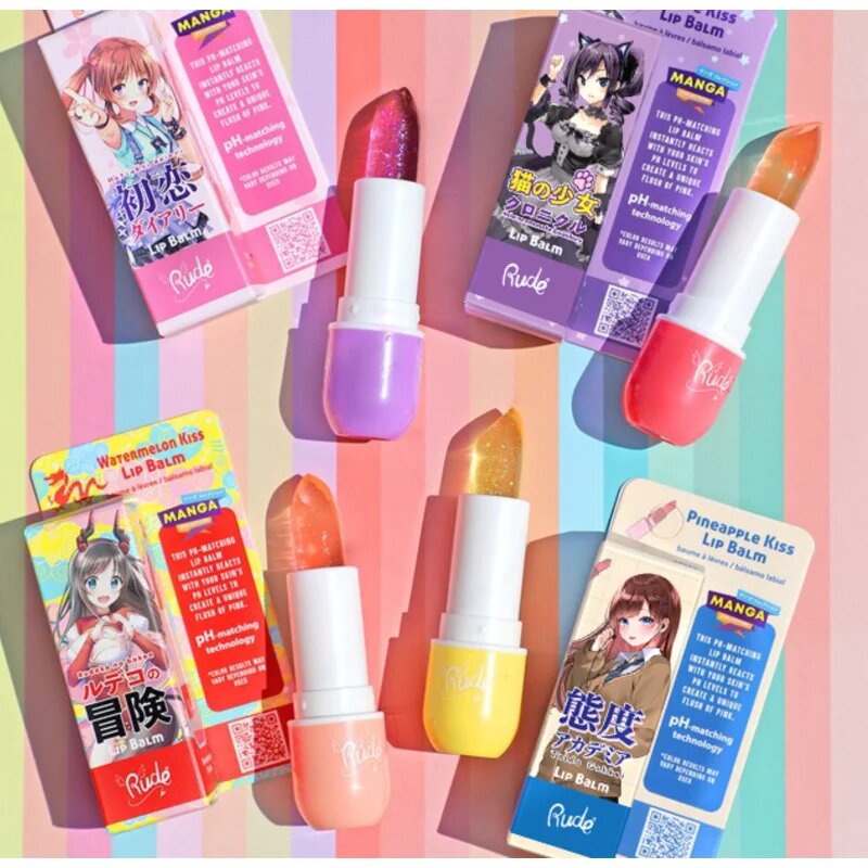 Rude Cosmetics Manga Collection Lip Balm vlažilni balzam za ustnice odtenek Watermelon Kiss 3.5 g