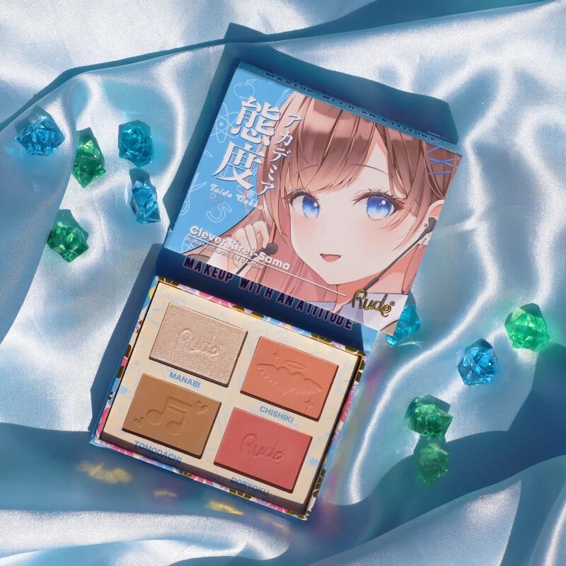 Rude Cosmetics Manga Face Palette večnamenska paleta za obraz odtenek Clever Kirei-Sama 11.2 g