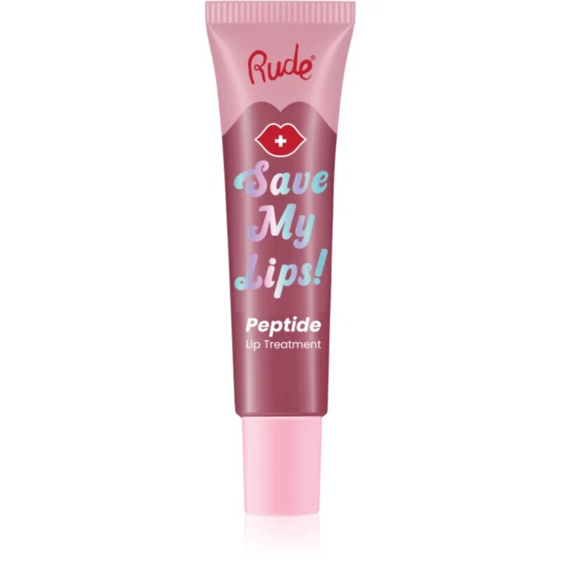 Rude Cosmetics Save My Lips hranilni in vlažilni balzam za ustnice s peptidi odtenek Lychee 15 ml